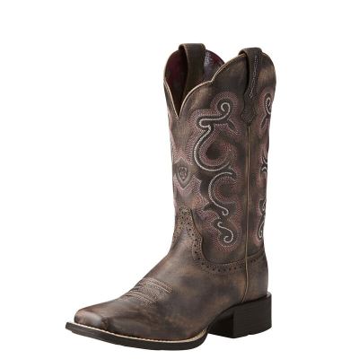 Ariat Quickdraw - Western Laarzen Chocola Dames - 19713-047